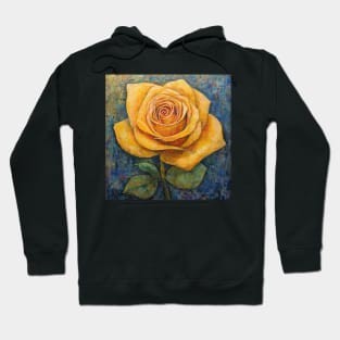 Folk Art Yellow Rose Hoodie